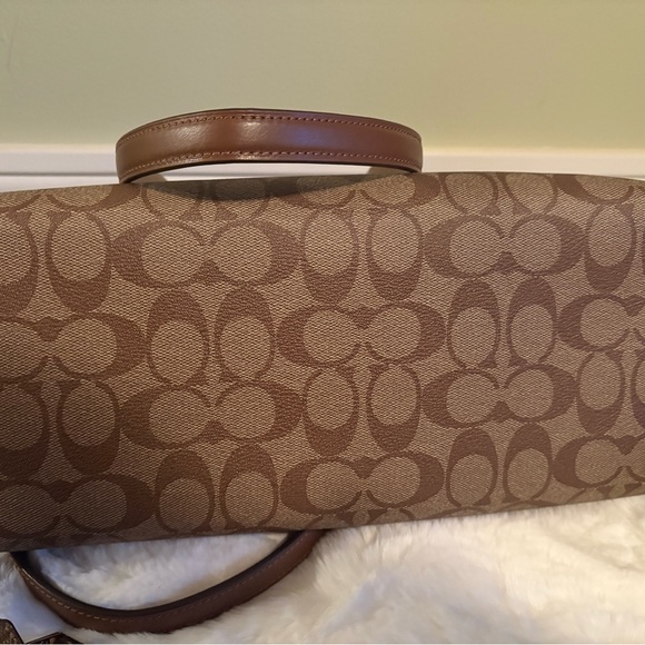 Coach Tan Signature Tote Bag Set - Picture 3 of 11